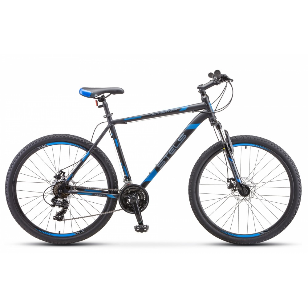 Велосипед STELS Navigator-700 MD 27.5" черный матовый