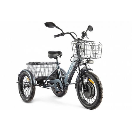 Трицикл GREEN CITY e-ALFA Trike  темно серый