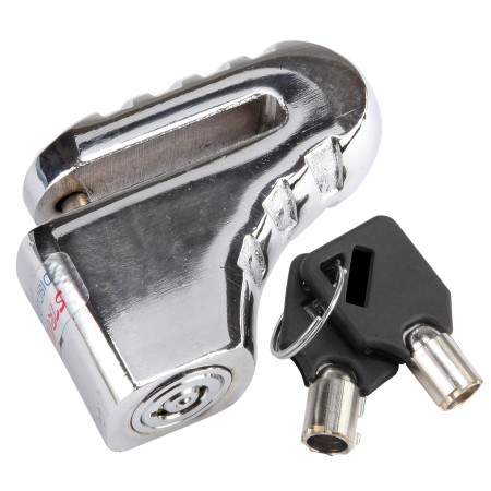 Замок 83203 на дисковый тормоз противоугонный серебристый