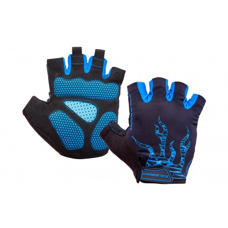 Велоперчатки ZL2313 черно-синие, размер: L