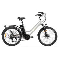 Электровелосипед Eltreco Moon серебристый матовый-3155