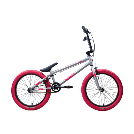 Велосипед STARK Madness BMX 1 2025 серебристый матовый/розовый/розовый