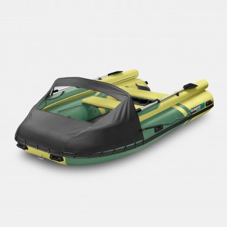 Надувная лодка GLADIATOR E450X зелено-оливковый