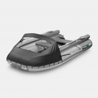 Надувная лодка GLADIATOR E420X светло-темносерый