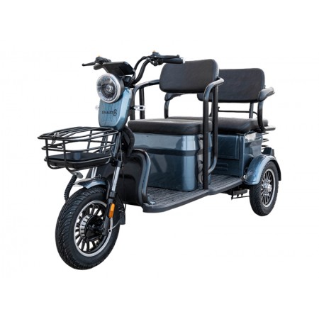 Электротрицикл Smart8 Bulbash Pro Серый