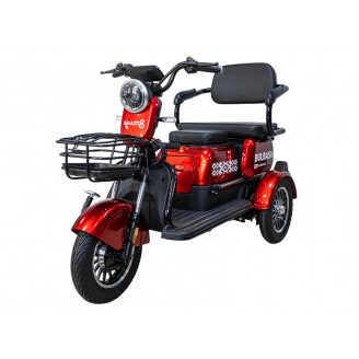 Электротрицикл Smart8 Bulbash Красный