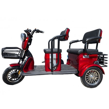 Электротрицикл Smart8 Bulbash Pro S Красный