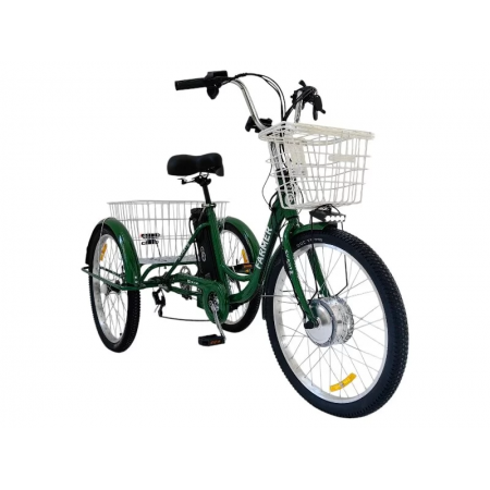 Трёхколёсный электровелосипед Smart8 Farmer Зеленый