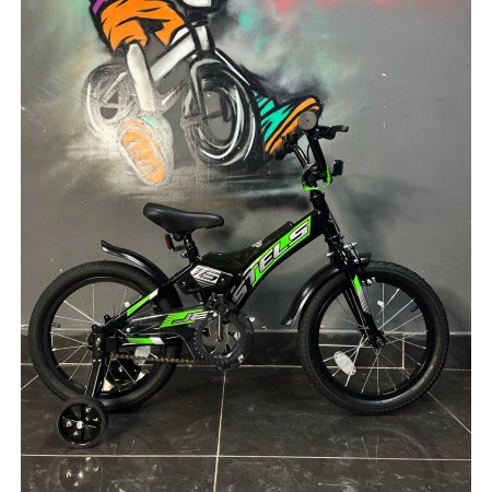 Stels Jet 16" Z010 черный-салатовый