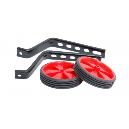 Колеса приставные 00-170501 для велосипедов с диаметром колёс 12-20" (красный)