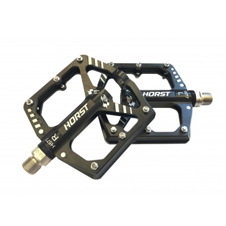 Педали велосипедные HORST H577 широкие 00-170855 (чёрный)