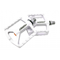 Педали велосипедные HORST H75 широкие 00-170871 (белый)