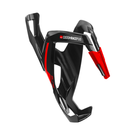 Флягодержатель Elite Custom Race Plus 0140642 (чёрный/красный глянец)