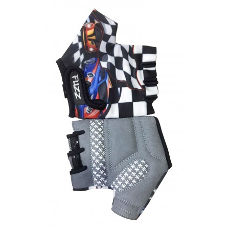 Перчатки детские FUZZ RACE CARS (бело-черные)