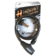 Велосипедный замок на ключ HORST 09-100051 10x650 мм (чёрный)