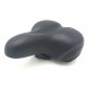Седло комфортное с замком HORST 09-200859 255x205 мм пружины закрытого типа (чёрное)
