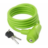 Замок на ключ M-Wave 5-231015 8/1500мм (зелёный)