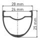 Обод не пистонированный DT Swiss G540 DB 29" 28H Disc (чёрный)