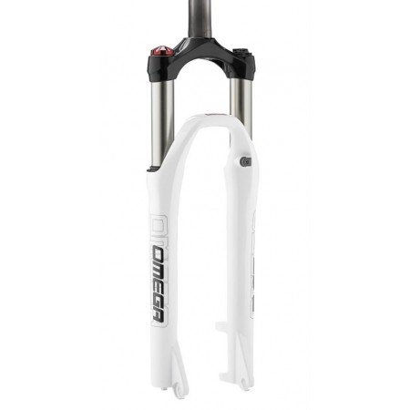 Вилка пружинно-масляная RST OMEGA TNL 1-0210 27.5"х28.6, гидр. блокировка, ход 100мм, D (белый)
