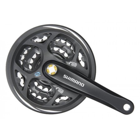 Система Shimano Altus FC-M311 170 мм кв. 42/32/22 с защитой (чёрный)