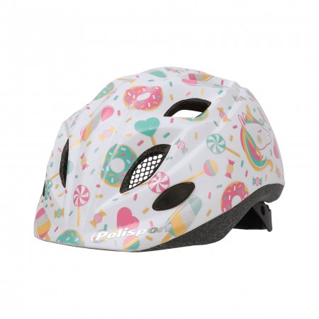 Детский шлем Polisport XS KIDS PREMIUM LOLIPOPS (белый)
