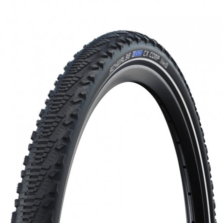 Покрышка Schwalbe, CX COMP, 700x35C (35-622), K-Guard, 480гр, Black-Reflex