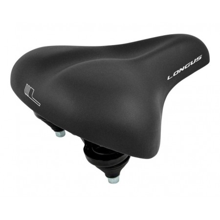 Седло комфортное Longus COIL 20028 (чёрное)