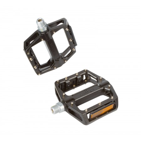 Педали велосипедные алюминиевые WELLGO BMX/Downhill B087B (черные)