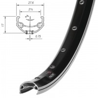 Обод Mach1, 670, 29" (622x21), 36 отв., AV, пистон., disc, черный