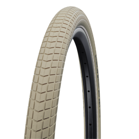 Велосипедная покрышка Schwalbe BIG BEN 26x2.15 (55-559), K-Guard (кремовый, светоотражающая полоса)