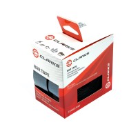 Лента на руль CLARKS CHBT-0109 EVA 3-268 (гладкая поверхность с перфорационными отверстиями, черная)