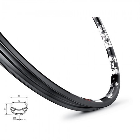 Обод MACH1 KARMA DISC 27.5 370633 32 отв. (чёрный)