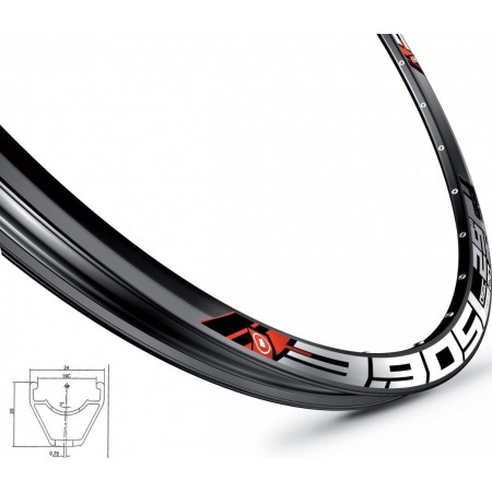 Обод MACH1 3.90SL 27.5" 370670 32 отв. (чёрный)