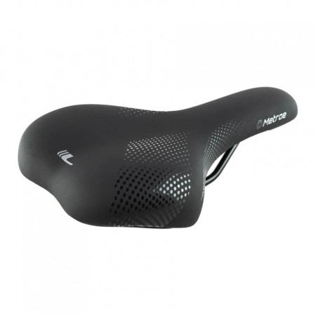 Седло Longus, METRO L, черное, из пены с эффектом памяти