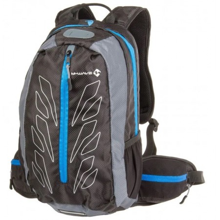 Рюкзак M-Wave 5-122634 облегчённый с дождевым чехлом (чёрный/синий)