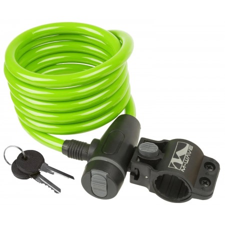 Замок на ключ M-Wave 5-233865 10/1800мм (зелёный)