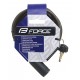Замок на ключ Force Eco 49120 8/1200мм (чёрный)