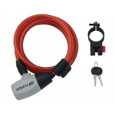 Замок на ключ Force Ron 491285 8/1850мм (красный)