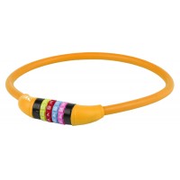 Замок кодовый M-Wave 5-231057 12x650 мм (4 разряда, цветные символы, оранжевый)