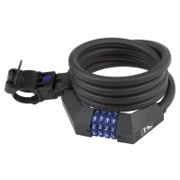 Замок кодовый M-Wave 5-233853 12/1500мм (шестигранное сечение, полупрозрачный)