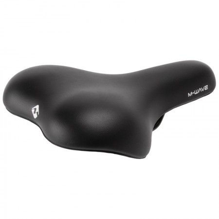 Седло велосипедное комфортное бесшовная вакуумная технология M-WAVE VACU CITY 5-251036 (чёрный)