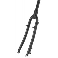 Вилка жесткая 5-392933 алюминий 28" с увеличением на 40 мм, шток 1 1/8"х280 мм V+D (чёрная матовая)