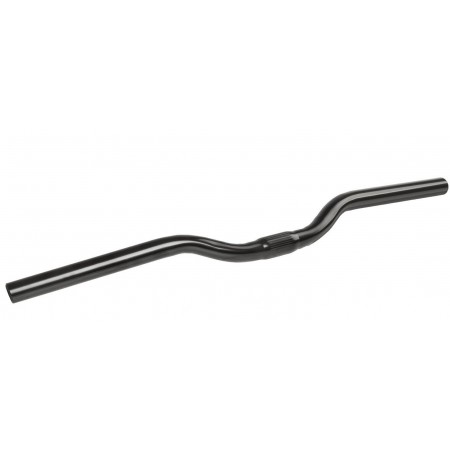 Руль велосипедный туристический M-Wave 5-401201, стальной, изогнутый 15°, 22.2/25.4x580 мм (чёрный)