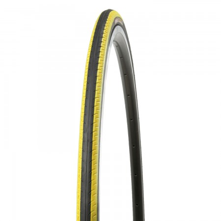Велопокрышка KENDA K196 KONTENDER 700x23C (23-622), клинчер, 60TPI, LR3, BK/BSK (чёрно-жёлтая)