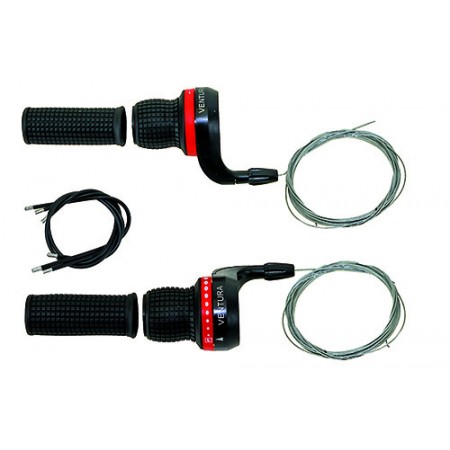 Переключатели/грипшифтеры Ventura 5-689575 (3x7 ск. + ручки + троса + рубашки)