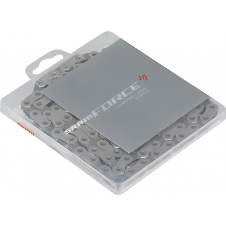 Цепь для велосипеда SRAM Force 12 скоростей 120 звеньев PowerLock (серебристая)