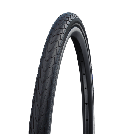 Покрышка 26x1.50 (40-559) Schwalbe Marathon Racer Perf, RaceGuard, B/B-SK+RT, 67TPI (чёрная, светоотражающая полоса)