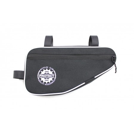 Велосумка PROTECT 555-213 под раму (черный/белый)