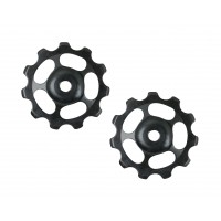 Ролики заднего переключателя алюминиевые Force 59042 11 зубьев (чёрные)