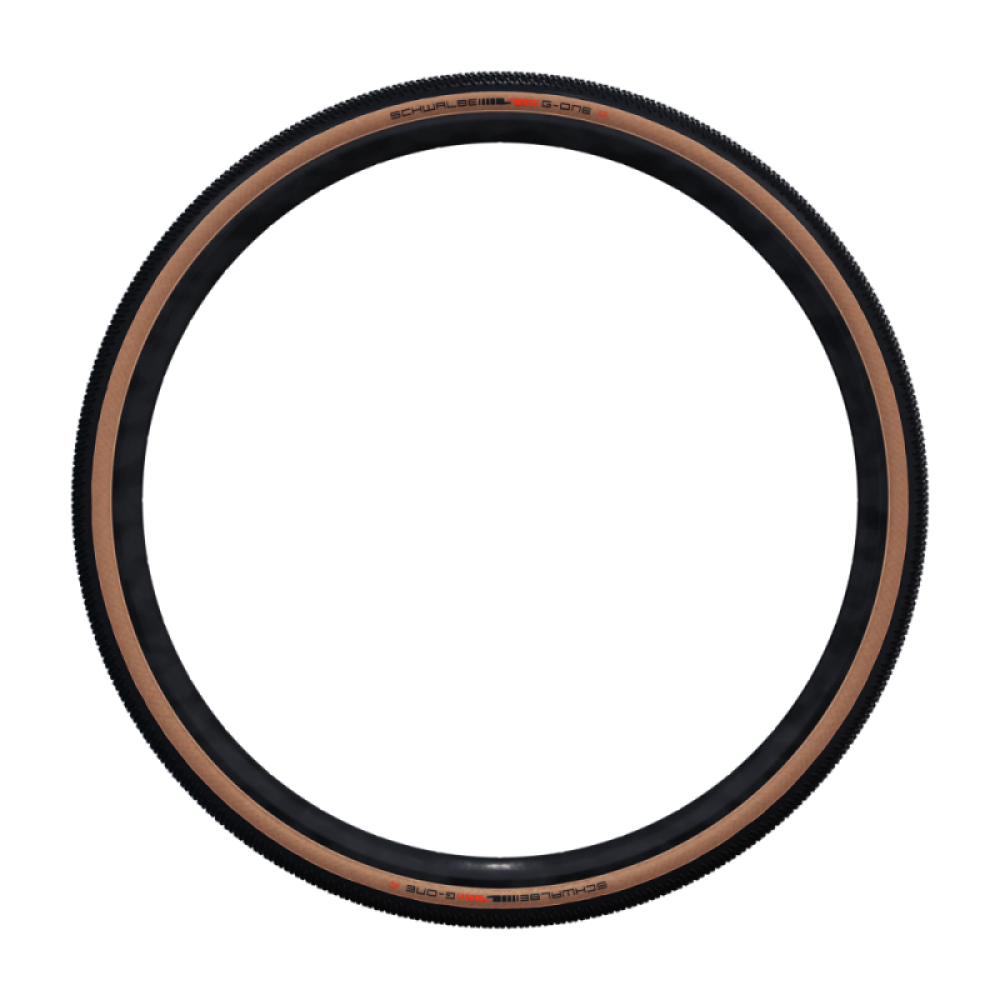 Велосипедная покрышка Schwalbe G-ONE R 28x1,35 (35-622), Super Race, TLE, складная (Transparent Sidewall)